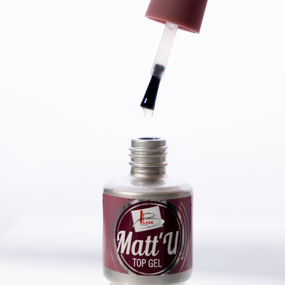 Матовий топ для гель-лаку BLAZE Matt'U 12 мл - Зображення 3