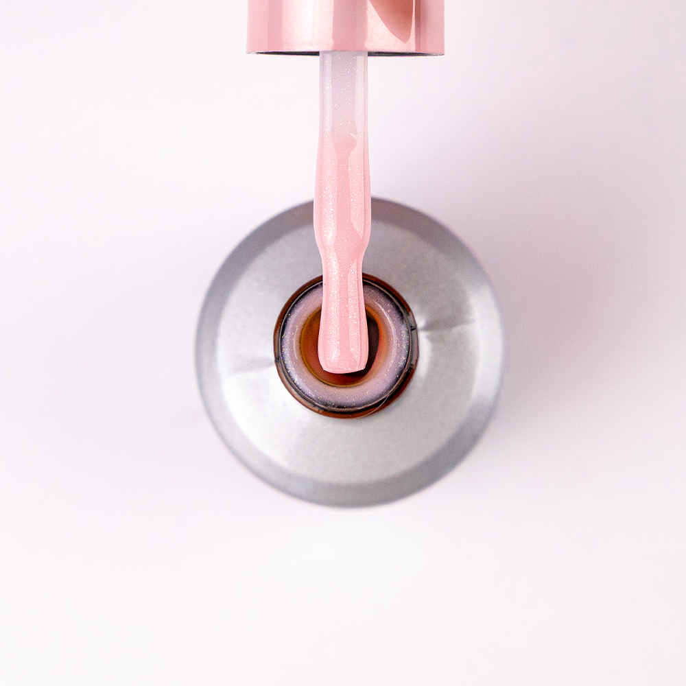 Камуфлююча база для гель-лаку BLAZE Flow Peach & Shimmer 15 мл - Зображення 2