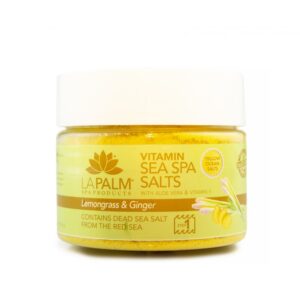 LA PALM Sea Spa Salts, Lemongrass & Ginger – Соль для рук и ног с морскими минералами, 355 мл