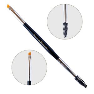 GRAND HENNA Пензлик для фарбування брів №5+ скошений зі щіточкою