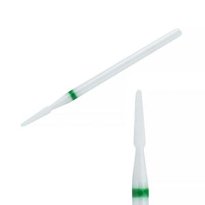 KIMI Фреза керамическая для гель-лака и геля, мини-конус, зеленая, 1.8 x 8 мм