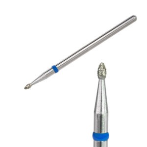 Фреза алмазна KIMI еліпс діаметр 1,4 мм довжина 2,5 мм синя