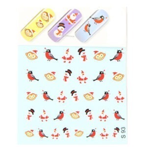 S 93 Слайдер-дизайн Новорічна Мавпа Пташка Сніговик Санта Клаус