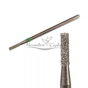 PRO-FEET Фреза алмазна циліндр діаметр 1,6 мм зелена