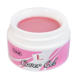 BLAZE Cover Gel, Coral – УФ гель камуфлюючий середній, 15 мл
