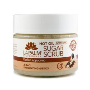 LA PALM Sugar Scrub, Vanilla Cappuccino – Цукрово-олійний скраб з алое вера і вітаміном Е, 355 мл