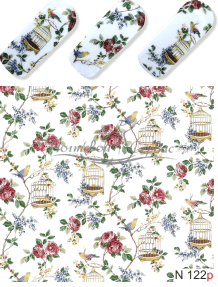 N 122 Цветы, клетка