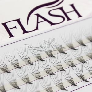 FLASH Вії пучкові 8D, вигин D, товщина 0.07 мм, довжина 12 мм, 60 пучків