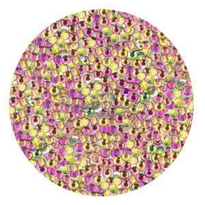 ELEMENTS Стразы стеклянные для ногтей №3, Rainbow, банка 250 шт