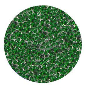 ELEMENTS Стразы стеклянные для ногтей №4, Emerald, банка 100 шт