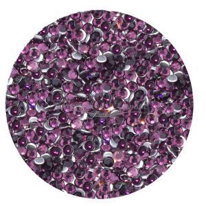 ELEMENTS Стразы стеклянные для ногтей №5, Amethyst, банка 250 шт