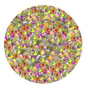 ELEMENTS Стразы стеклянные для ногтей №6, Rainbow, банка 250 шт