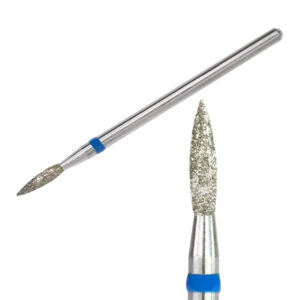 Фреза алмазна KIMI полумʼя діаметр 2,1 мм довжина 8 мм синя